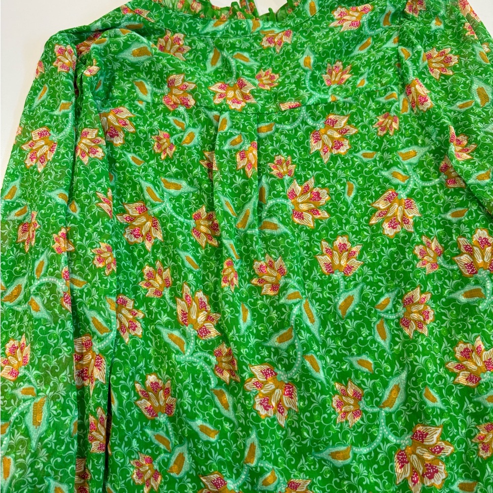 2/$20 Joie long sleeve lined floral blouse size XL - Picture 5 of 10
